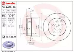 Диск гальмівний Brembo 08A42910