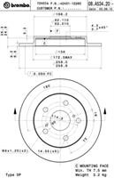 Диск гальмівний Brembo 08A53420