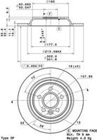 Диск гальмівний Brembo 08A53711