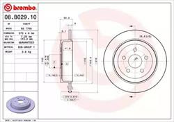 Диск гальмівний Brembo 08B02910