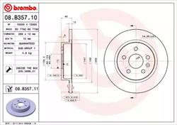 Диск гальмівний Brembo 08B35710