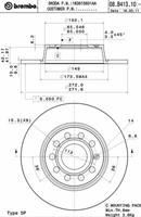 Диск гальмівний Brembo 08B41311