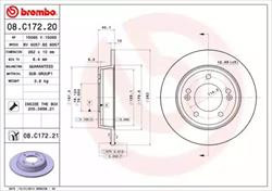 Диск гальмівний Brembo 08C17220