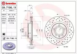 Диск гальмівний Brembo 0971961X