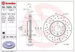 Диск гальмівний Brembo 0976291X