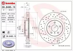 Диск гальмівний Brembo 0984851X