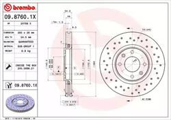 Диск гальмівний Brembo 0987601X