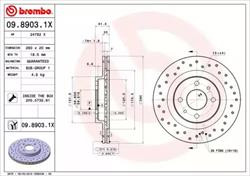 Диск гальмівний Brembo 0989031X