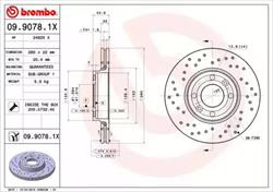 Диск гальмівний Brembo 0990781X