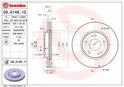 Диск гальмівний Brembo 09A14811