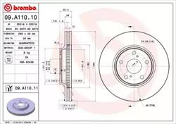 Диск гальмівний Brembo 09A11011