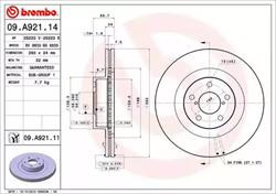 Диск гальмівний Brembo 09A92111