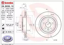 Диск гальмівний Brembo 09B02611