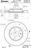 Диск гальмівний Brembo 09B35510