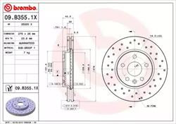 Диск гальмівний Brembo 09B3551X