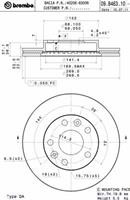 Диск гальмівний Brembo 09B46310