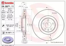 Диски гальмівні Brembo 09B97111