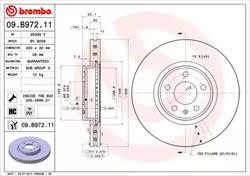 Диски гальмівні Brembo 09B97211