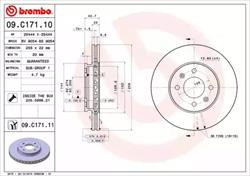 Диск гальмівний Brembo 09C17111