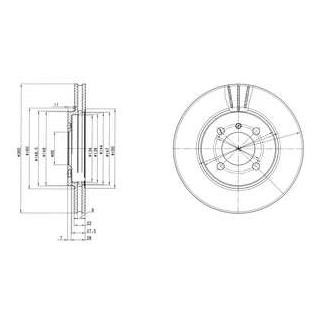 Диск гальмівний Delphi BG2347