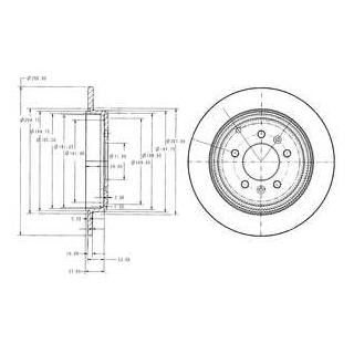 Диск гальмівний Delphi BG2573