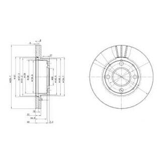 Диск гальмівний Delphi BG2668