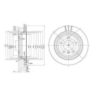 Диск гальмівний Delphi BG3042