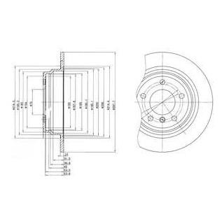 Диск гальмівний Delphi BG3044