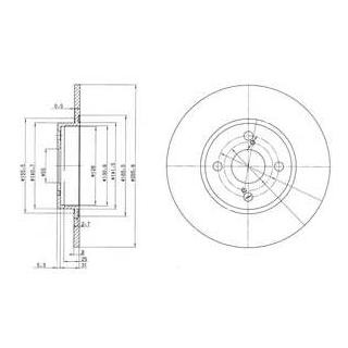 Диск гальмівний Delphi BG3186