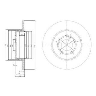 Диск гальмівний Delphi BG3208C