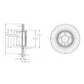 Диск гальмівний Delphi BG3222