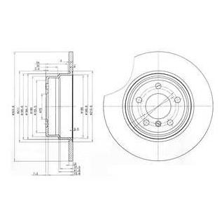 Диск гальмівний Delphi BG3629