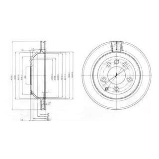 Диск гальмівний Delphi BG3775C