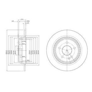 Диск гальмівний Delphi BG3969