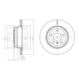 Диск гальмівний Delphi BG4168