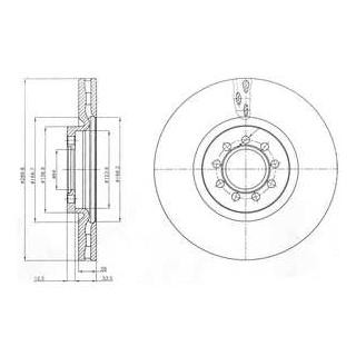 Диск гальмівний Delphi BG4101