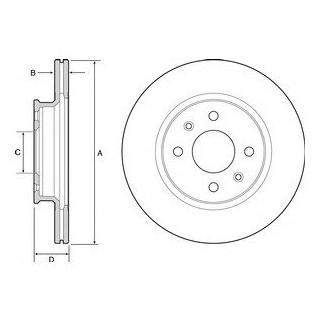 Диск гальмівний Delphi BG4535