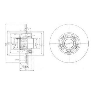 Диск гальмівний Delphi BG9031RS