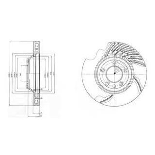 Диск гальмівний Delphi BG9950