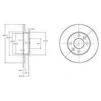 Диск гальмівний Delphi BG2217