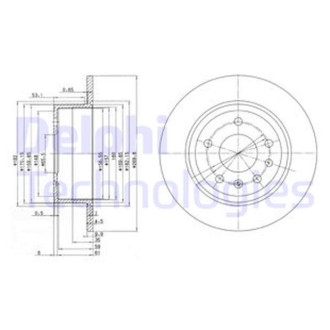 Диск гальмівний Delphi BG2381