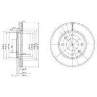 Диск гальмівний Delphi BG2444