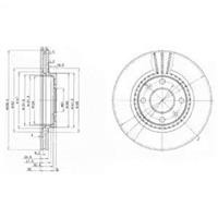 Диск гальмівний Delphi BG2625