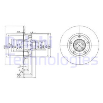 Диск гальмівний Delphi BG2714