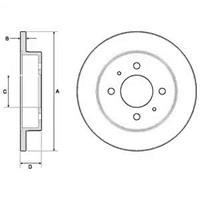 Диск гальмівний Delphi BG3112