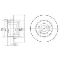 Диск гальмівний Delphi BG3274