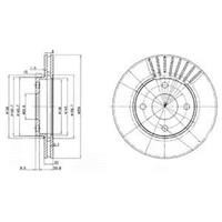 Диск гальмівний Delphi BG3359