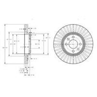 Диск гальмівний Delphi BG3430