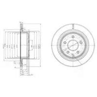 Диск гальмівний Delphi BG3765C