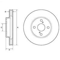 Диск гальмівний Delphi BG3734